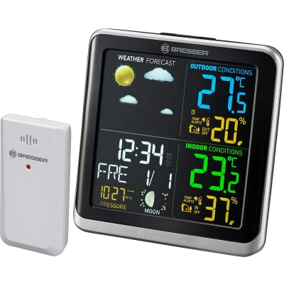 Afbeelding van Bresser Weerstation Climatemp Tb 14,4 Cm Zwart 3 delig