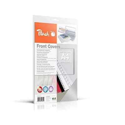 Afbeelding van Peach PB100 15 transparante omslagvellen 0,18 mm A4 25 vellen kleurloos