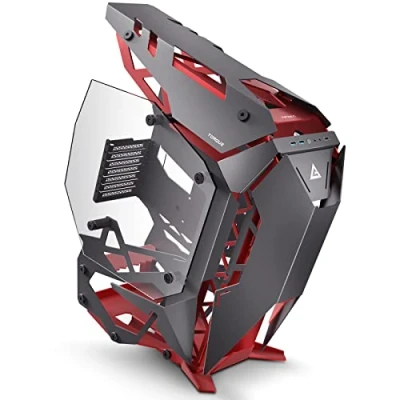Afbeelding van Antec Torque computer case Midi tower PC behuizing Zwart, Rood
