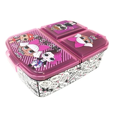 Afbeelding van Theonoi Brooddoos voor kinderen, lunchbox kinderen naar keuze: Mickey, Spiderman, Avengers, Frozen, kunststof, BPA vrij, grappig cadeau LOL