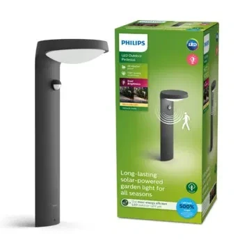 Afbeelding van Philips Tyla 8719514476936 Staande lamp op zonne energie 1.2 W Warmwit Antraciet