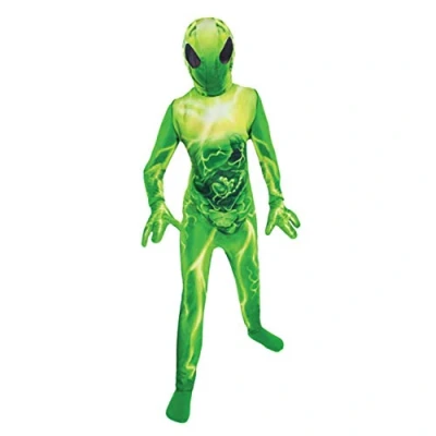 Afbeelding van Amscan Kostuum Alien Jongens Polyester Groen 4 delig 6 Jaar