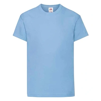 Afbeelding van Fruit Of The Loom Kinder / Kinderen Unisex Valueweight T shirt met korte mouwen (Azure Blue)