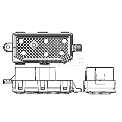 Afbeelding van Regelaar, interieurventilator MAHLE ABR 77 000P