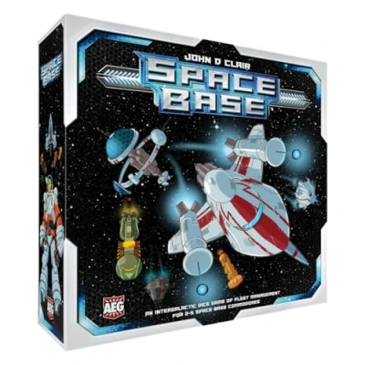 Afbeelding van Alderac Entertainment, Space Base, Eenvoudig en Snel Dobbelspel, Bordspel Voor het Hele Gezin in Engels, 2 tot 5 Spelers Met Leeftijd 14+, Strategisch Sciencefiction Spel