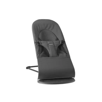 Afbeelding van BabyBjörn Wipstoel Balance Soft Geweven Jersey Tri Fabric Donkergrijs Ergonomisch Verstelbaar Inklapbaar