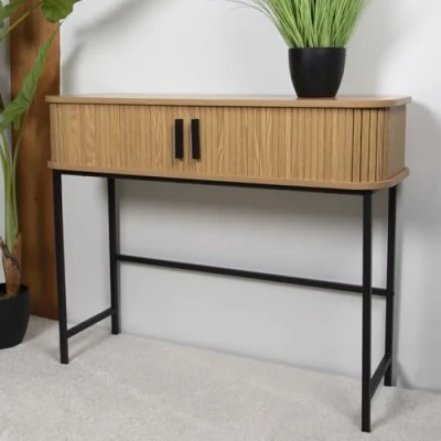 Afbeelding van Milton &amp; Oldbrook Wandtafel 100 cm Almeria Hout