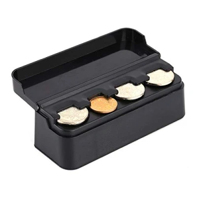 Afbeelding van Auto munt opbergdoos draagbare plastic portemonnee voor auto, vrachtwagen, RV interieur accessoires