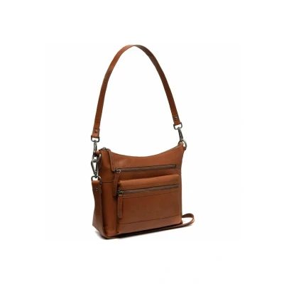 Afbeelding van The Chesterfield Brand Leren Schoudertas Cognac Ronda