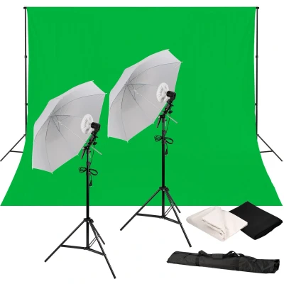 Afbeelding van Bresser Fotostudioset BR 240B LED Daglichtset Incl. Achtergrondsupport