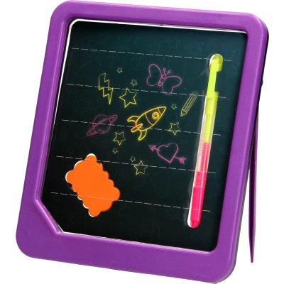 Afbeelding van Tekenbord Neon Glow met Stift en Spons