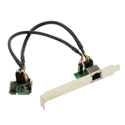 Image de Carte Controleur Mini PCI EXPRESS (MiniPCIE) 1 PORT LAN GIGABIT ETHERNET CHIPSET REALTEK RTL81111