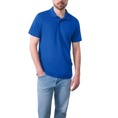 Afbeelding van Men&#039;s Heavy Performance Polo met korte mouwen Royal Blue M