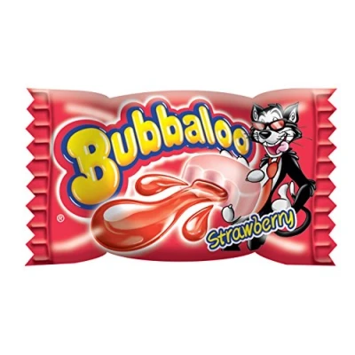 Afbeelding van Bubbaloo Kauwgom met vloeibare vulling, aardbeiensmaak (60 gummen x e 5 g = 300 g)