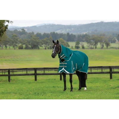 Image de Weatherbeeta Couverture Imperméable Comfitec Plus Dynamic II Detach A Neck Lite 0g Teal Green/Stone/Teal GreenVendu par Agradi