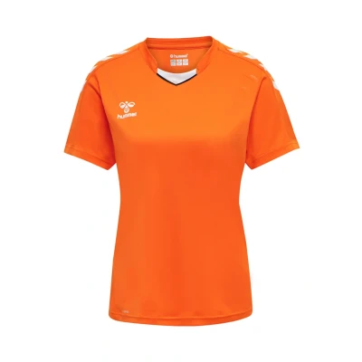 Afbeelding van Hummel Tshirt print orange, Dames, Maat: 34, Orange