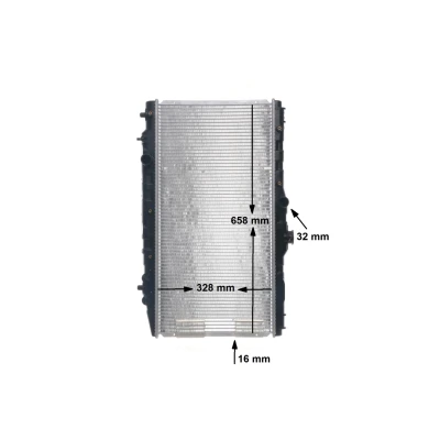 Afbeelding van MAHLE ORIGINAL CR 200 000S Radiateur voor voertuigen met/zonder airco 327 688 16 Koelribben gesoldeerd