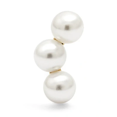 Afbeelding van Singularu Triple Pearls Oorbellen goldcoloured, Dames, Maat: One Size, Gold/coloured
