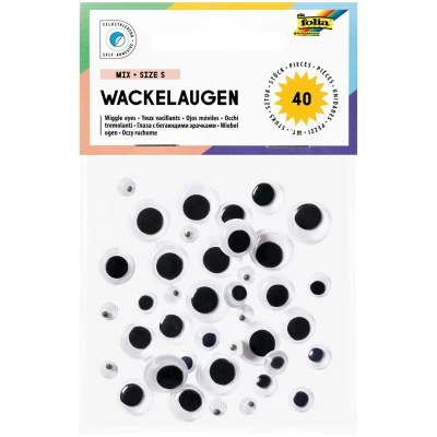 Afbeelding van Folia wiebelogen 40st