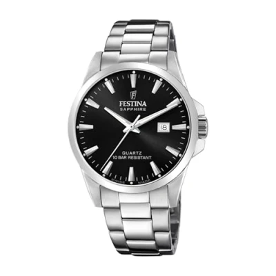 Afbeelding van Festina Swiss MADE F20024/4 Armband Horloge, Heren, Maat: One Size, Silber