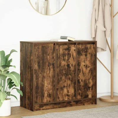 Afbeelding van vidaXL Dressoir 85x34x76 cm bewerkt hout gerookt eikenkleurig