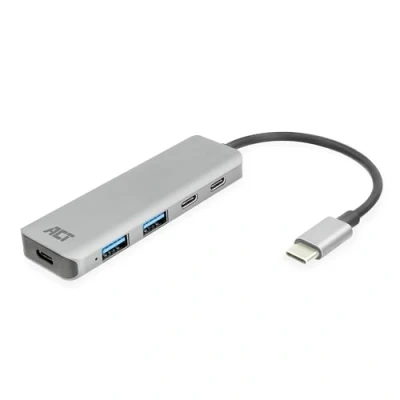 Image de ACT Concentrateur (hub) 2 + x USB C 3.2 Gen 1 de bureau
