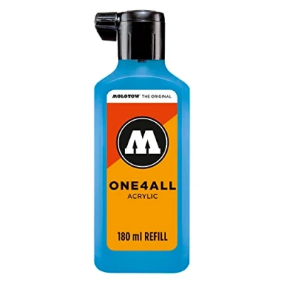 Afbeelding van Molotow ONE4ALL™ 180ml Hemelsblauwe navul Inkt op acrylbasis