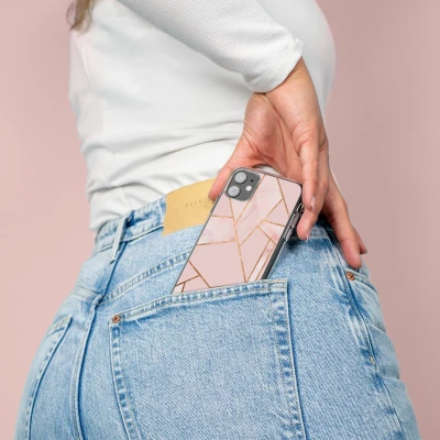 Afbeelding van iMoshion hoesje Geschikt voor Samsung Galaxy S21 Siliconen Design Roze / Meerkleurig Goud Pink Graphic