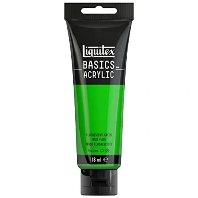 Afbeelding van Liquitex Basics Acryl Tube 118 ml fluorescerend groen ROW