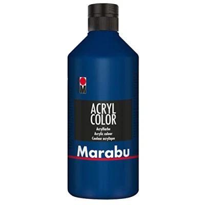 Image de Marabu Peinture acrylique Acryl Color, 500 ml, bleu foncé053