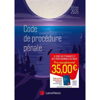 Afbeelding van CODE DE PROCEDURE PENALE 2025 (JAQUETTE BLUE LAKE)