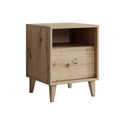 Afbeelding van Meubella Nachtkastje Fuzeta Eiken 40 cm
