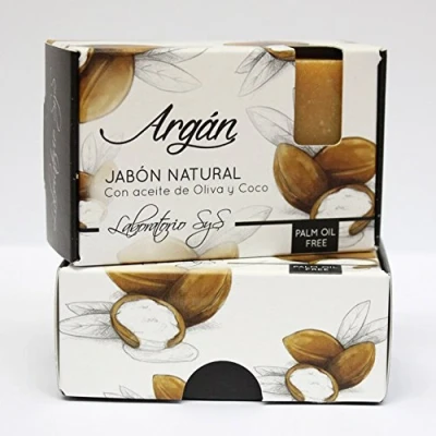 Afbeelding van Sys VEGAN Argan Zeep Handgemaakt 100% Natuurlijk Douche en Handzeep blok 100g