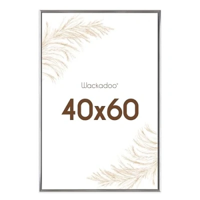 Afbeelding van Wackadoo fotolijst 40 x 60 cm zilver met glasplaat kunststof