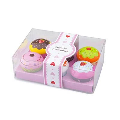 Afbeelding van New Classic Toys Speelgoedeten en drinken Cupcake Assortiment in Geschenkdoos