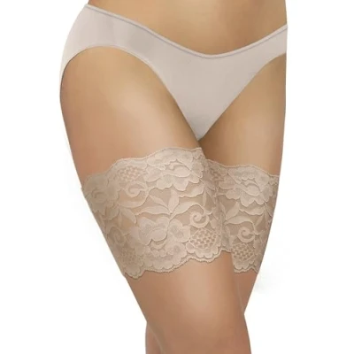 Afbeelding van sesto senso Sexy elastische kanten dij banden anti frictie met 4 siliconen