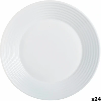 Afbeelding van Diep bord Luminarc Harena Wit Glas (Ø 23,5 cm) (24 Stuks)