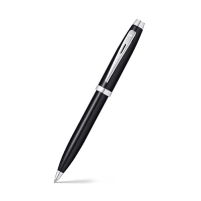 Afbeelding van Sheaffer 300 Glossy Black ST Rollerball Kleur: Zwart De Vulpenwereld