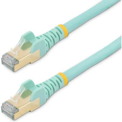 Afbeelding van Stevige UTP netwerkkabel categorie 6 Startech 6ASPAT2MAQ 2 m Blauw Turkoois