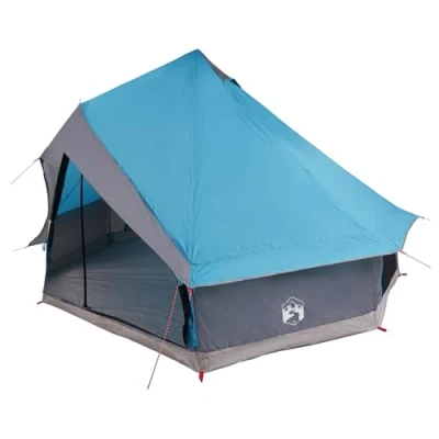 Afbeelding van vidaXL Familietent Tipi Blauw 8 Persoons Waterdicht