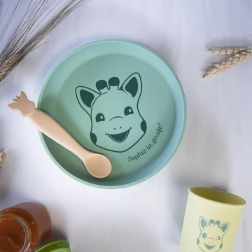 Afbeelding van Sophie de Giraffe Siliconen Kinderbeker 6+ maanden Geel