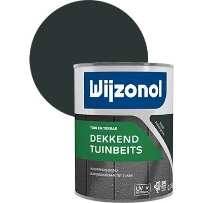 Afbeelding van Wijzonol Tuinbeits Dekkend Antiekgroen 9328 2,5 liter
