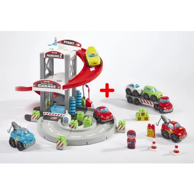 Afbeelding van Abrick Garage met Transporter en Auto&#039;s