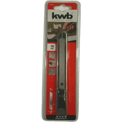 Afbeelding van kwb Roestvrijstalen afbreekmes, 18 mm 014918 1 stuk(s)