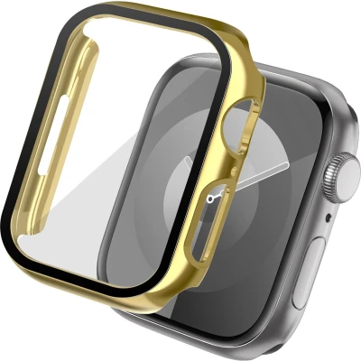 Afbeelding van imoshion Full Cover Shiny Hardcase voor de Apple Watch Series 7 / 8 9 41 mm Goud