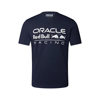 Afbeelding van Red Bull Racing Logo Shirt Blauw L Max Verstappen Sergio Perez Oracle