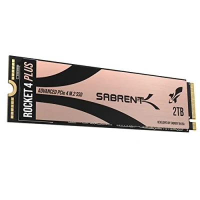 Image de SSD Interne Sabrent Rocket 4 Plus SB RKT4P 2TB 2To M.2 7100Mo/s PCIe 4.0 Dore