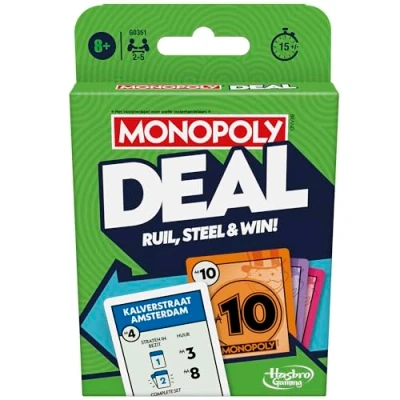 Afbeelding van Hasbro Monopoly deal kaartspel in de kleur