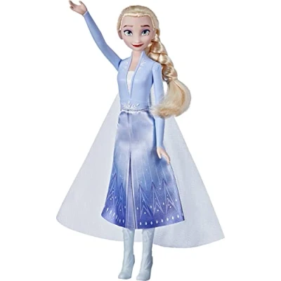 Afbeelding van Disney&#039;s Frozen 2 Elsa Shimmer modepop, rok, schoenen en lang blond haar, speelgoed voor kinderen vanaf 3 jaar