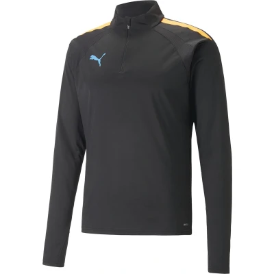 Afbeelding van Puma Heren Trainingstop Teamliga 1/4 Zip Top 050 Black/ultra Orange